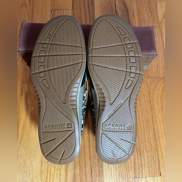 Sperry Bluefish Black-Leopard Top Sider Boat shoe. - Picture 5 of 5